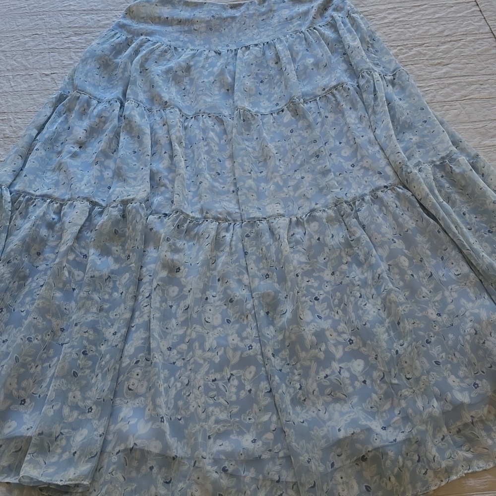 Lauren Ralph Lauren Floral Georgette Peasant Skirt - Picture 13 of 13